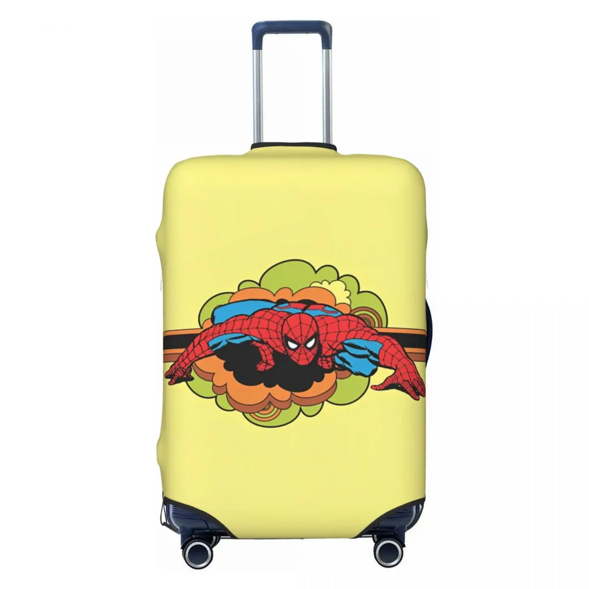 Spider Man Retro Crawl Suitcase Cover Holiday Business Practical Luggage Supplies Protection