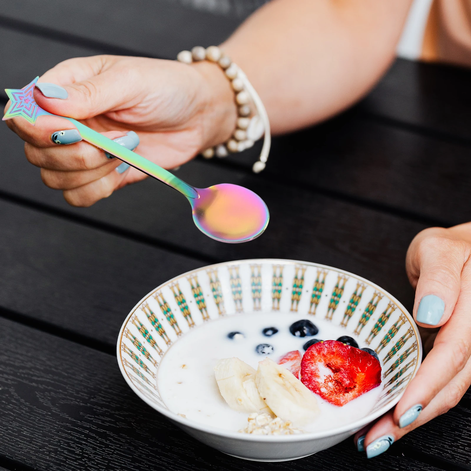 

Christmas Creative Stainless Steel Tableware Set Compact Lightweight Multipurpose Spoons For Home Restaurant Cafe Hotel Use