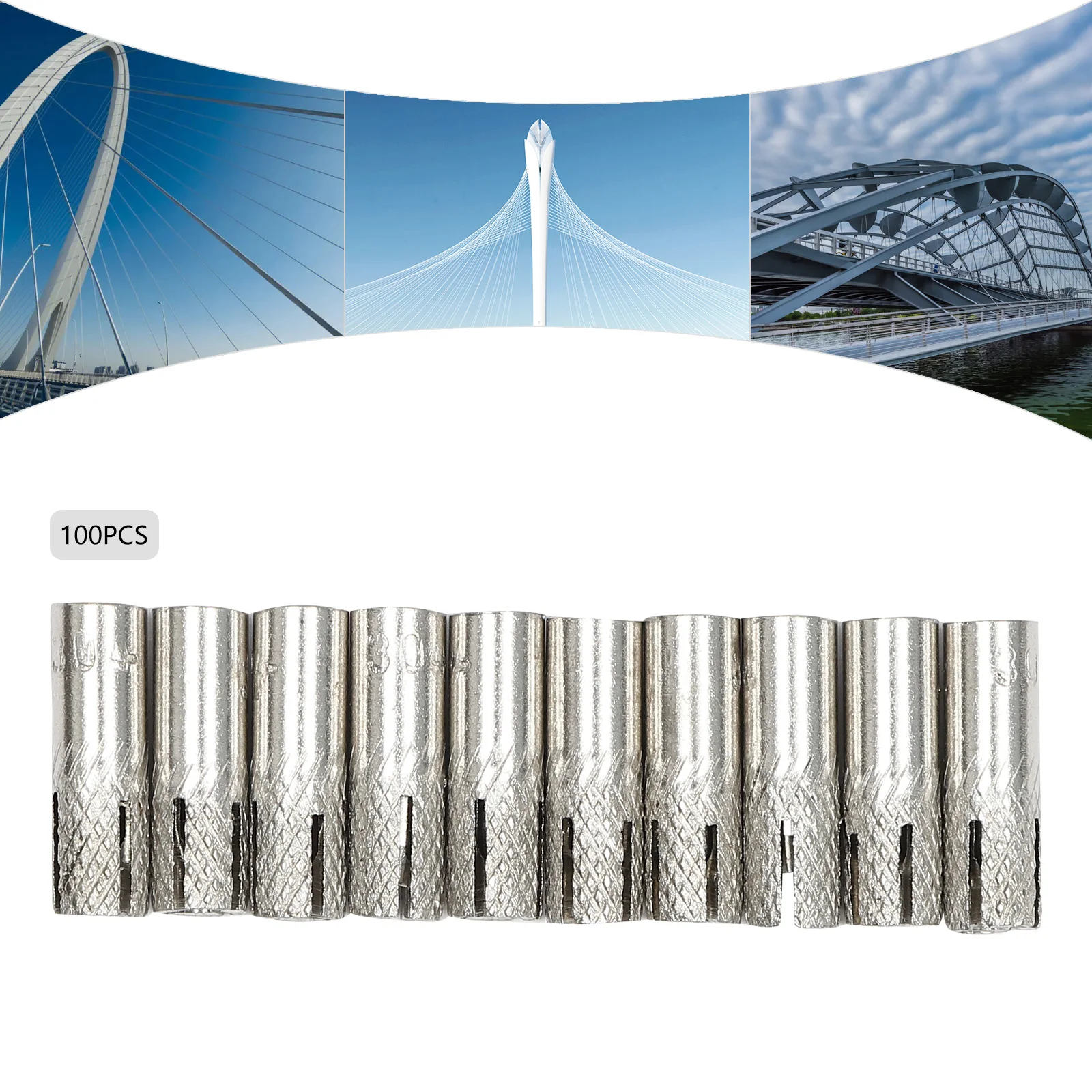 100 قطعة 304 الفولاذ المقاوم للصدأ التوسع الداخلي الأنابيب أنبوب المقابس M6 M8 M10 M12 M16 قطرة في انفجار التفجير مرساة مسمار مزلاج