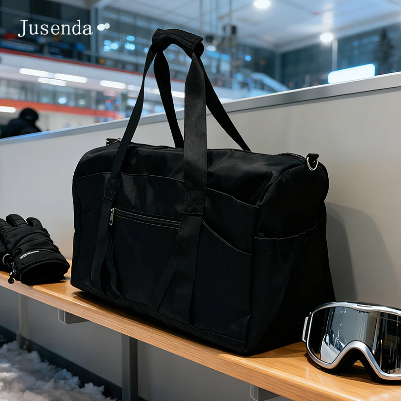 Jusenda Original New Sporting Bag Yoga Bag Large Capacity Large Capacity Business Travel Bag Waterproof with Shoe Compartment