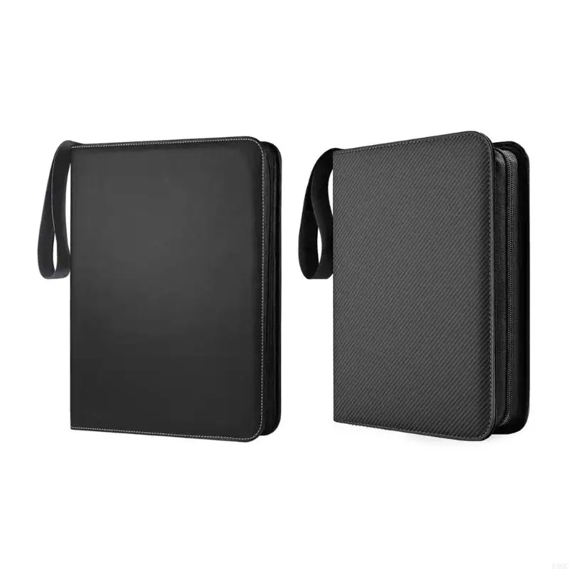 

9 Pocket Card Album Leather Card Collection Folder Card Storage Folder Gaming Card Folder for Sport Cards Trading Cards D5QC