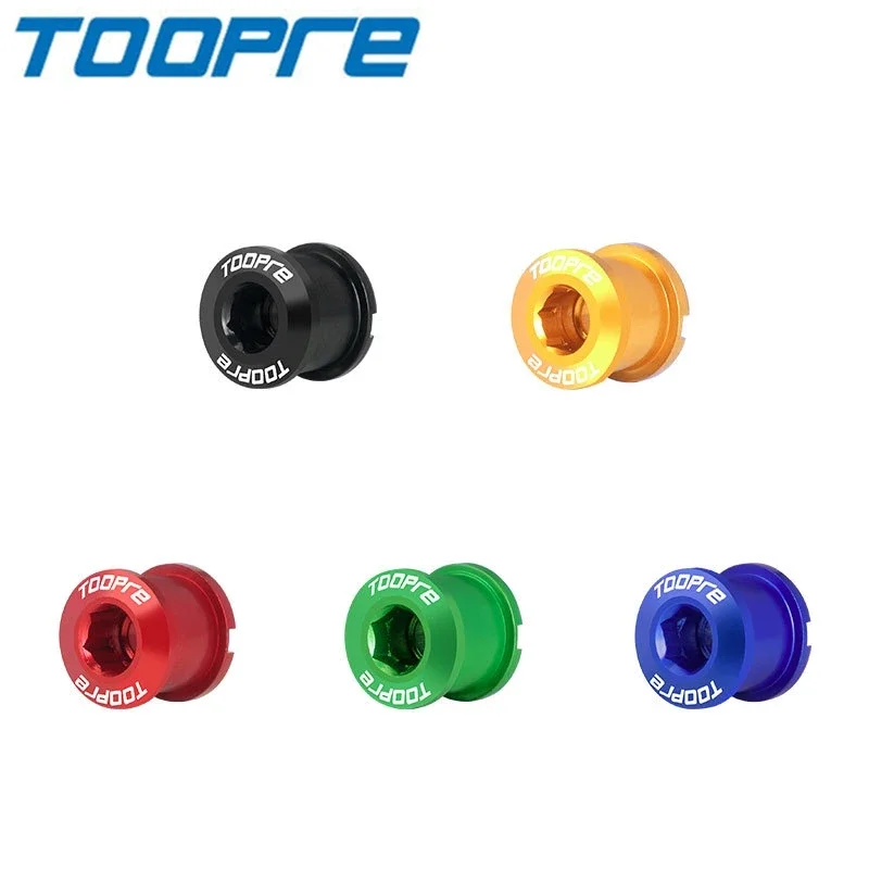 

TOOPRE Bicycle Colour 5 Pcs Chainwheel Screws Aluminium Alloy Iamok Bike Parts 9.6/10.6g Chainring Nails