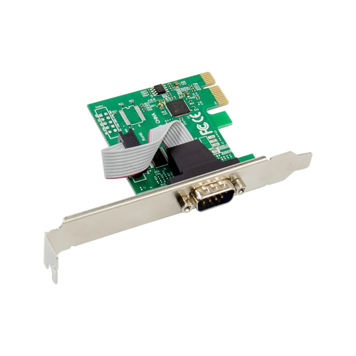 Expansion Card ST328 PCIe X1 AX99100 1S DB-9 Pin RS232 Industrial COM Port Multi-Function Convenient Expansion Card