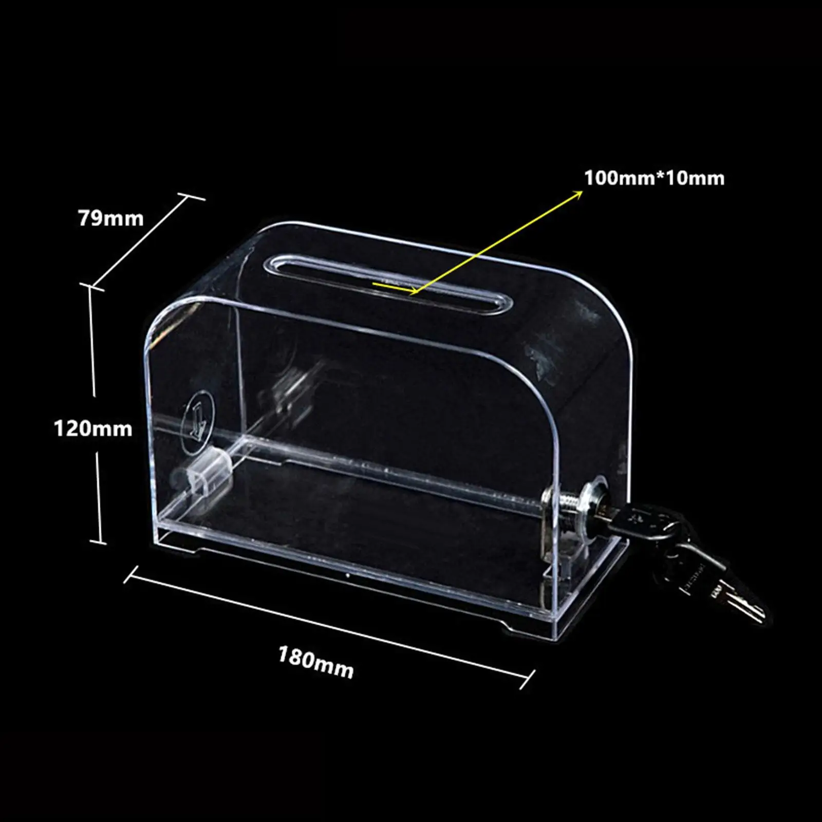 Caja transparente de acrílico multifuncional, caja de organización para tienda, mesa de negocios