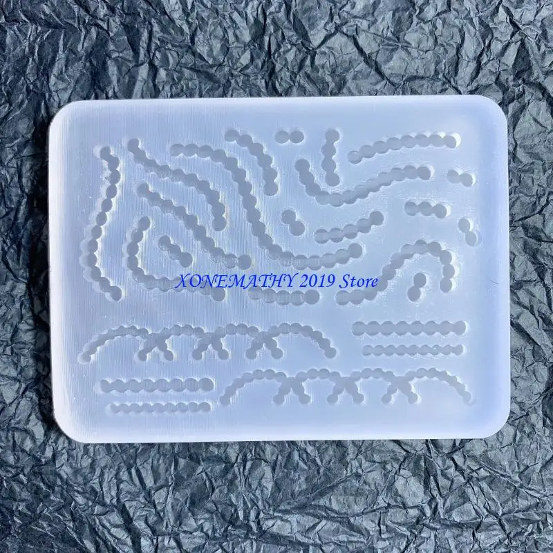 F42F Filling Materials Resin Mould Silicone Hollow Shaker Fillers Mould Jewelry Making Mold for Epoxy Casting Craft