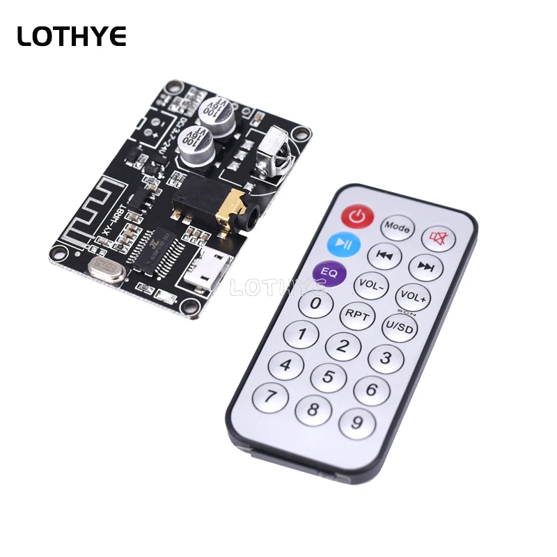 

Bluetooth 5.0 Audio Receiver Board Bluetooth Mp3 Lossless Decoder Board Wireless Stereo Music Module With Remote Control WRBT