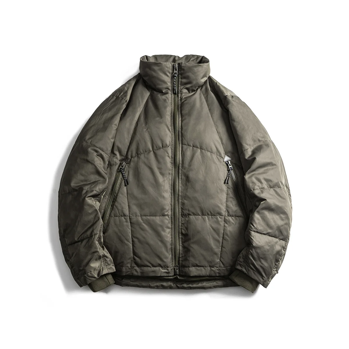 

Ретро-куртка в американском стиле из утолщенного хлопка с воротником-стойкой, зимнее пальто для мужчин и женщин, модное городское длинное пальто