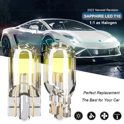 2x T10 LED W5W Car Light 2022 Newest Sapphire COB Glass Lamp Bulb Auto Accessories Drive-free 194 Drop Shipping Supported