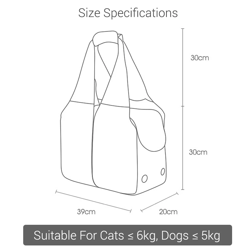 Portable Pet Dog Carrier Bag Ultralight Soft Breathable Dog Transport Handbag for Small Dogs Outdoor Dogs Travel Supplies