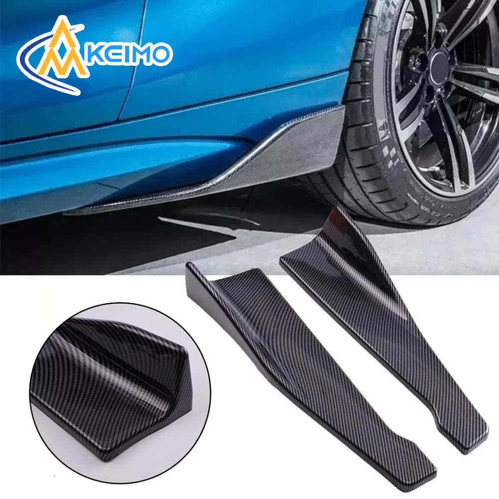 

KCIMO Universal Car Front Rear Bumper Strip Lip Spoiler Diffuser Splitter Scratch Protector 48CM Length For Audi BMW HONDA