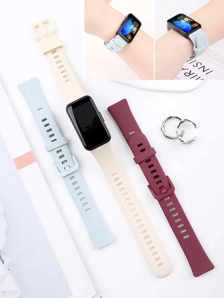 Watchbands for Huawei Band 8-NFC Replacement Wristband Soft Silicone bands Sport Bracelet on Smart Band8 Watch strap Accessories