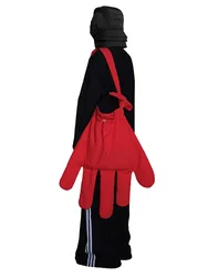 Grands sacs à gants en nylon rouge pour femmes, sac à bandoulière pour filles, style de rue, style euro-américain initié, purs et sacs