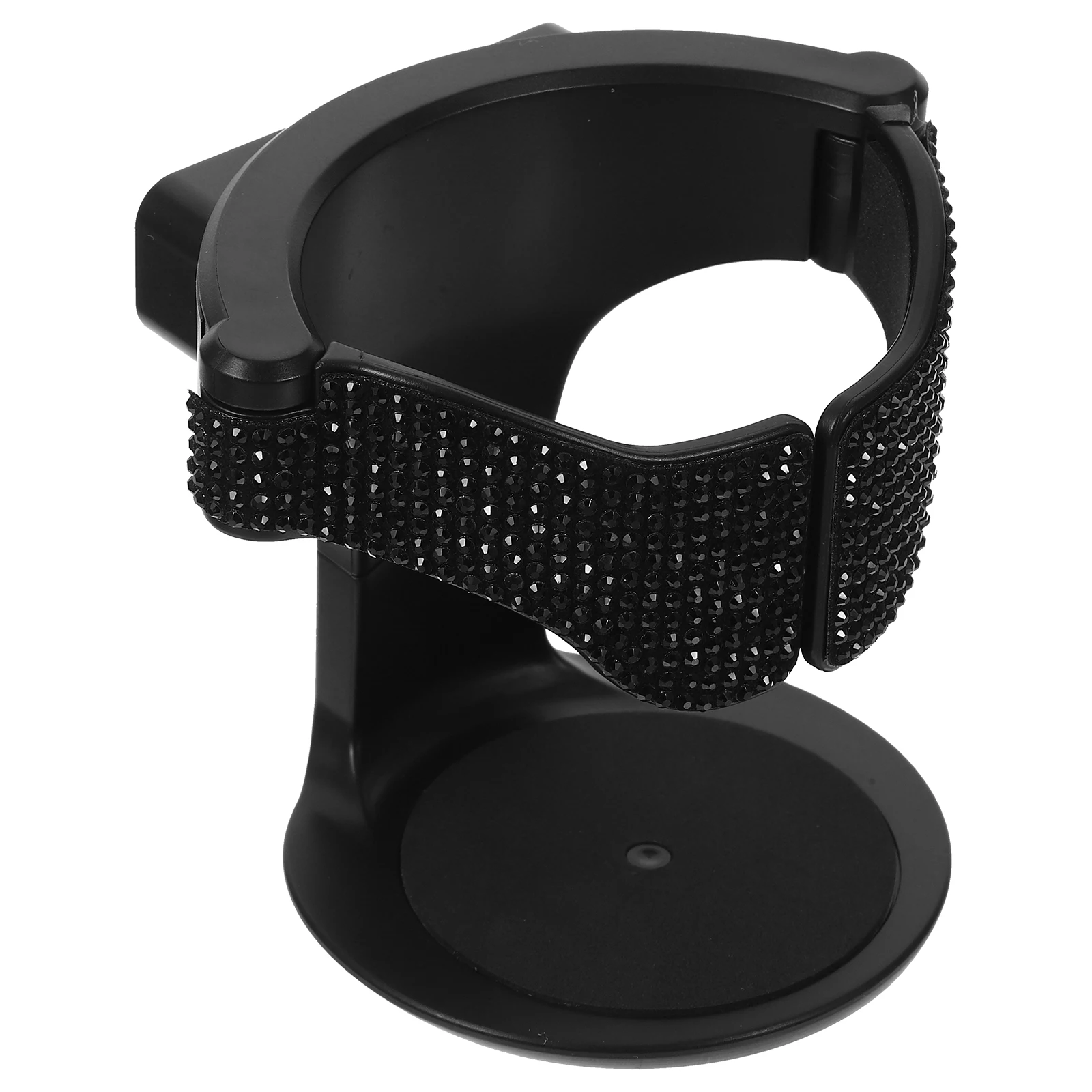 

Car Cup Holder Black Rhinestone Beverage Bracket for Air Vent Non Deform Long Use Vehicle Drink Storage Auto Accessory cup