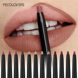 12-Color Matte Lipliner - Waterproof, Moisturizing, Long-Lasting & Non-Stick, Perfect for All Skin Types