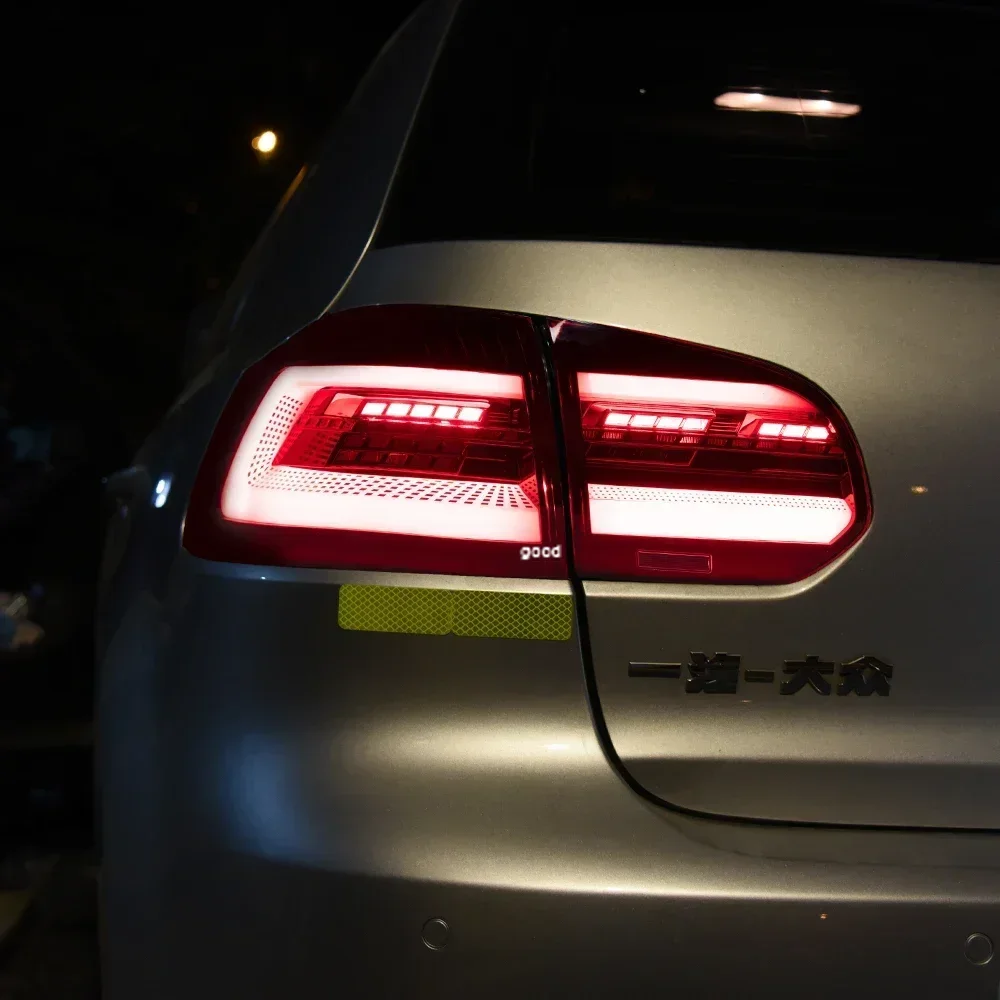 For 2010-2012 VW Golf 6 MK6 Auto Rear Back Lamps Assembly Upgrade Golf 8 LED Streamer Turn Tail Lights Plug and Play Accessories