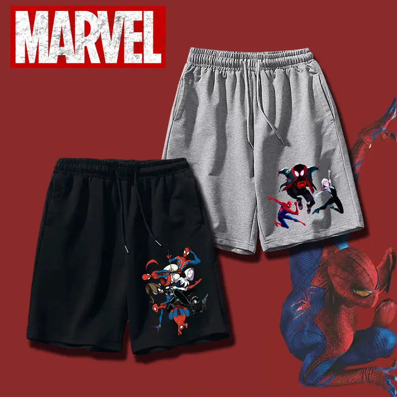 European and American Animation Fashion Avengers Children's Wear Sports Shorts Spider-Man Five-point Pants Boy Girls Beach Pants