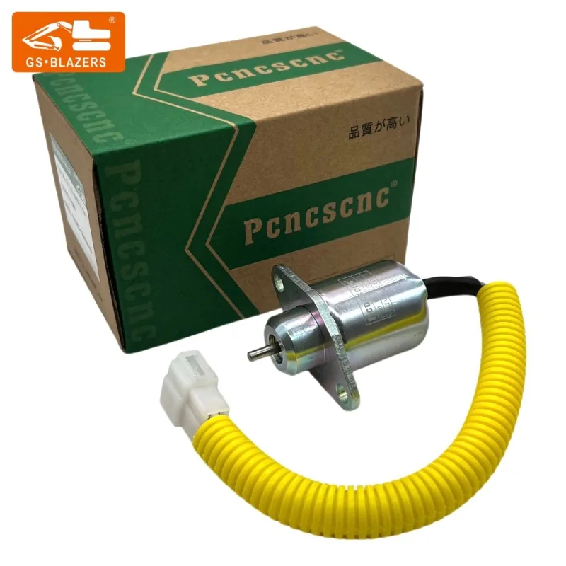 

D905 V1205 V1505 17594-6001-4 17454-60010 1503ES-12A5UC5S SA-4569-T 12V Fuel Shut Off Solenoid for Yanmar White Plug