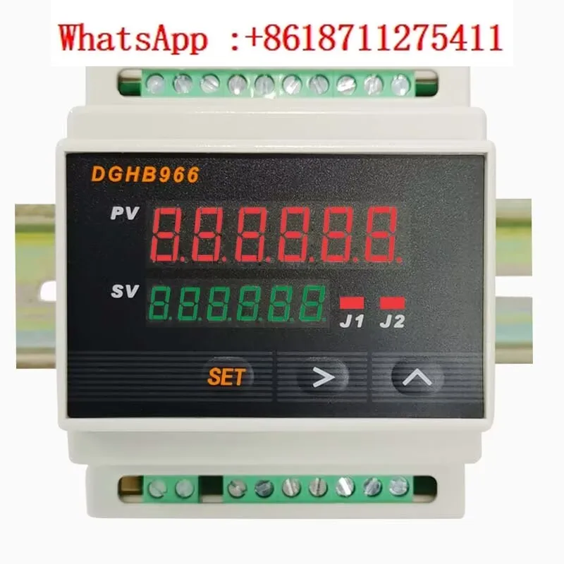 

DGHB966 rail installation dual digital six digit frequency meter tachometer linear speed strap transmitter communication output