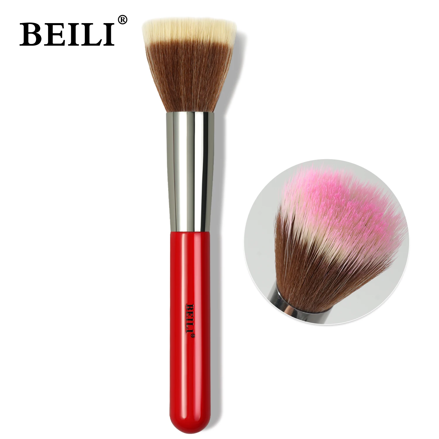 BEILI 1 piece makeup brush foundation brush concealer loose powder blush contour brush dense soft brush beauty tool