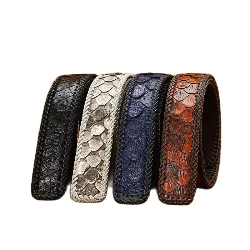 2023 men high quality genuine leather belt luxury designer belts men snake skin fashion Strap male for man PD003