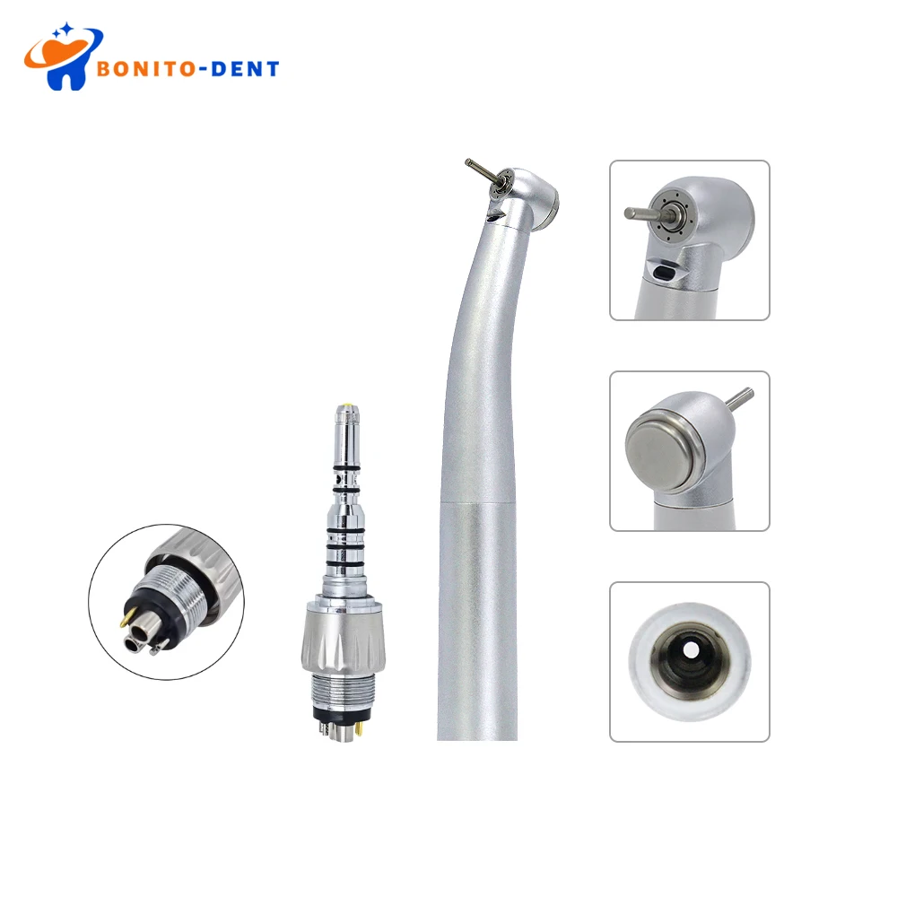 Dental Fiber Optic LED High Speed Air Turbine Handpiec Handpiece Compatible for KaVo Quick Coupling Dentistry Tools