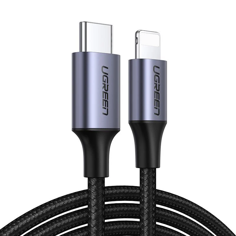 UGREEN USB C to L Cable MFi Certification USB L Cable PD Fast Charge and Data Transfer Cable