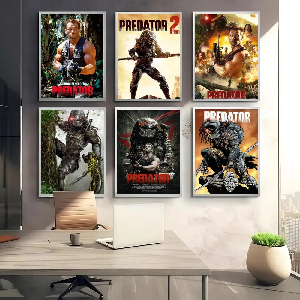 الكلاسيكية فيلم الرعب المفترس اللوحة الخط قماش المشارك: تجعد الحرة للماء دائم جميع الفضاء جدار ديكور