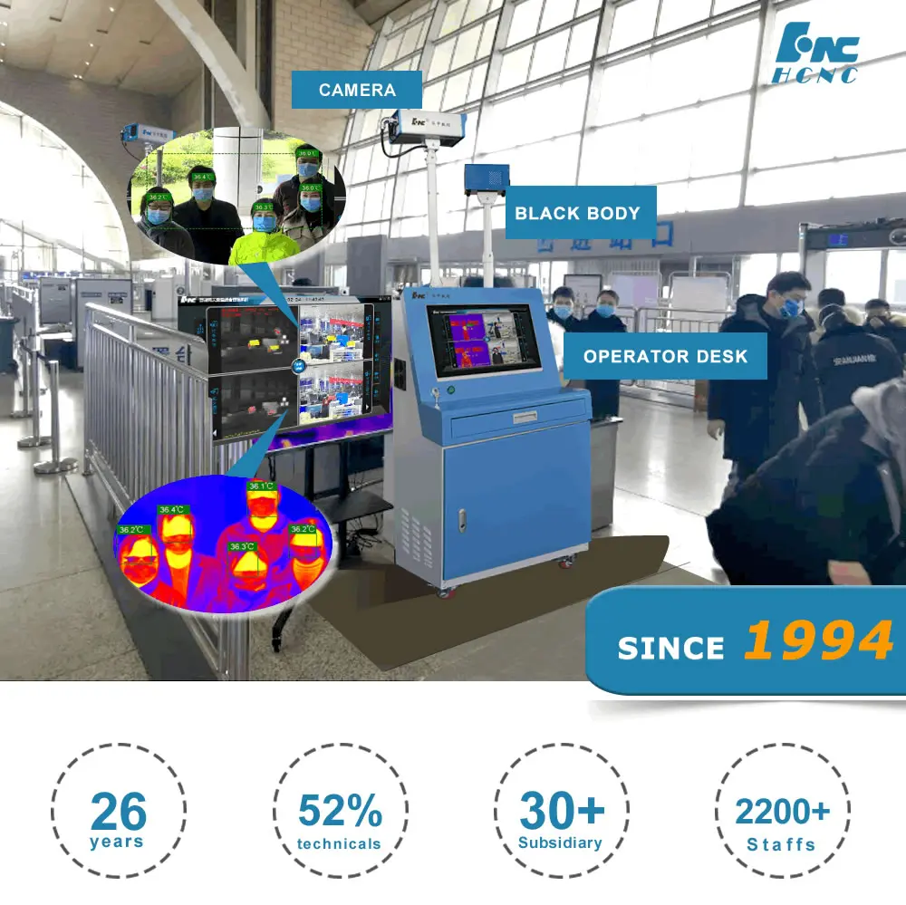 HCNC Factory Price Infrared Human Body  Thermal Imaging  Scanner for Airport Station Subway Club School