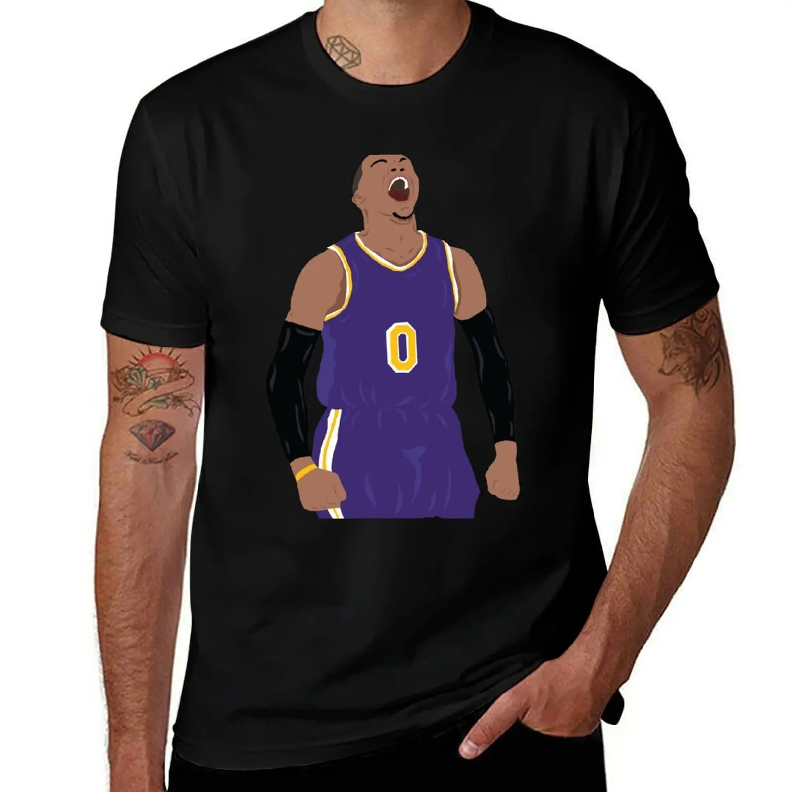 Russell Westbrook 0 T-Shirt Breathable Basic Cotton T-Shirt