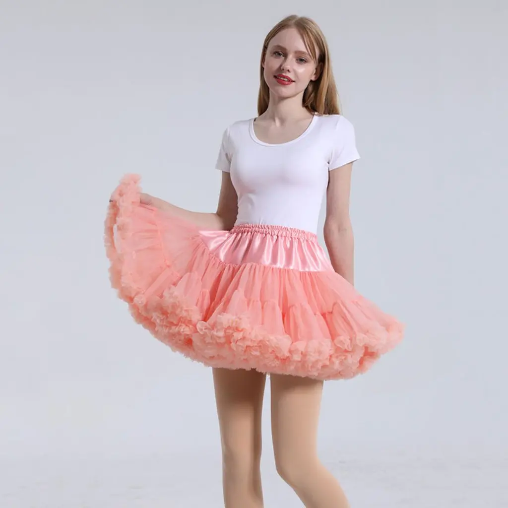 

JK Lolita Soft Yarn Skirt Cosplay Boneless Half Skirt for Women Elegant Stitching Design Casual Fashionable Women's Skirt