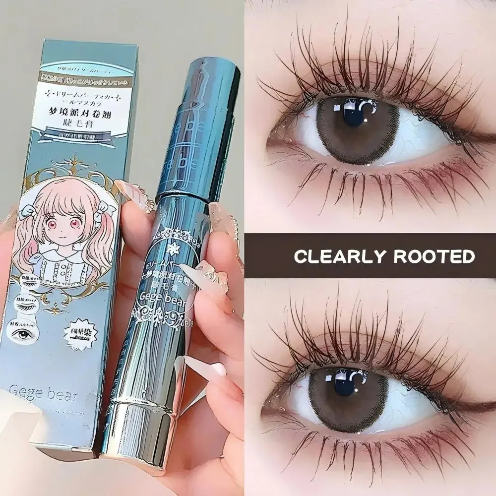 Mascara noir imperméable longue durée, brosse en Fiber de soie, Extension de cils, allongement et recourbé, maquillage cosmétique