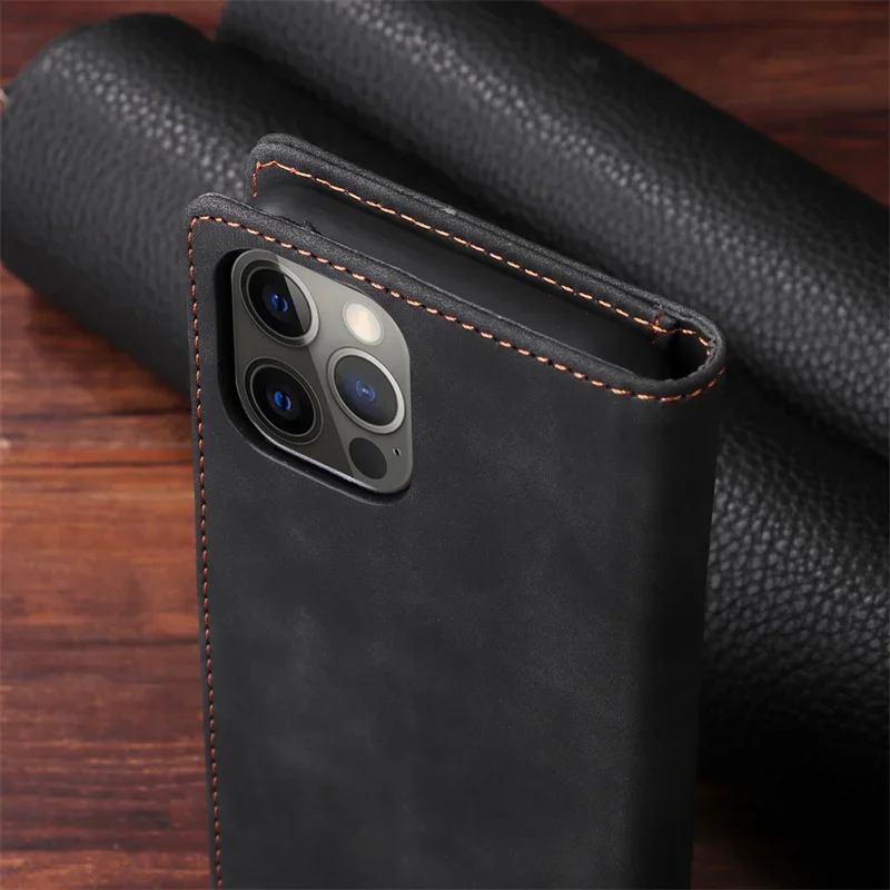 Luxury Suction Cup Leather Case for Samsung Galaxy S24 Ultra S24Plus S23 FE S23 S22 Ultra Plus Cover Wallet Stand Book Etui Case