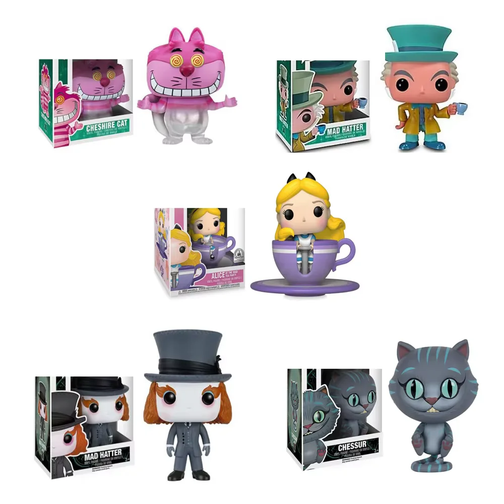 Виниловые фигурки Funko pop MAD Hatter 36 #181 # ALICE at the Mad Tea вечерние 54 # Cheshire Cat 35 # Chessur 183 #, коллекционные модели игрушек