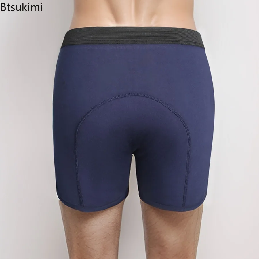 Men's Leak Proof Underwear Cotton Sports Soft Fit Shorts Underpants Solid Briefs Family Boxershorts Sexy Stretch Male Underwear
