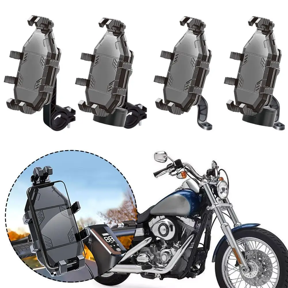 

Motorcycle Outdoor Shock Absorbing Mobile Phone Holder Mobile Phone Holder Fix Adjustable Claw Navigation 360° Eight X8U1