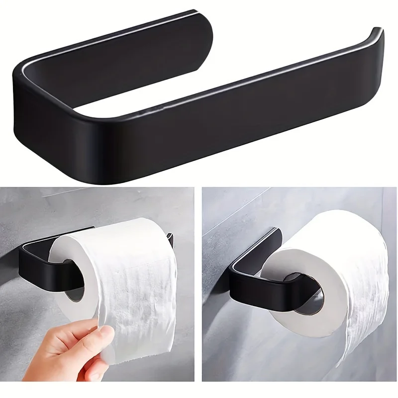 Kitchen Paper Towel Holder Wall-Mounted Self-Adhesive Roll Dispenser for Paper Film Cloth Kitchen Bathroom Hardware Accessories