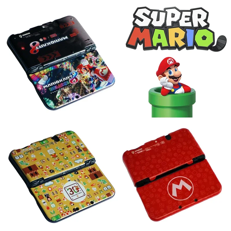 Super Mario Cartoon Stickers for Nintendo New 3DS LL Anime Figure Vinyl Protective Cover Waterproof Game Console Accessories