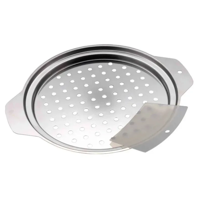 

Stainless Steel Spaetzle Maker Lid with Scraper Traditional German Egg Noodle Maker Pan Pot Spaghetti Strainer