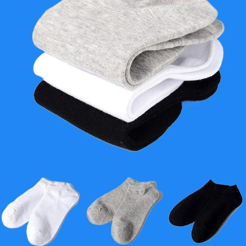 Chaussettes Courtes en Coton pour Femme, Respirantes, Confortables, de dehors, à la Mode, Blanches, Noires, de Haute Qualité, 5/10/20 Paires