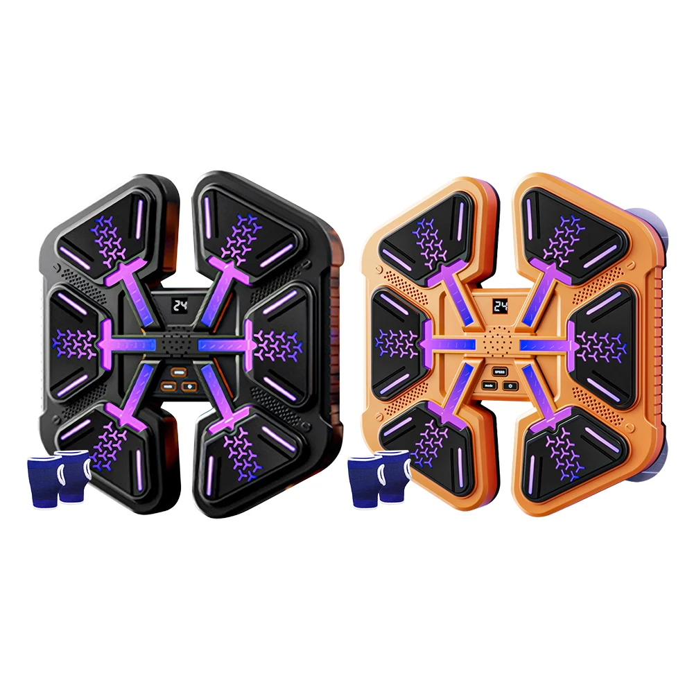 

Музыкальный боксерский автомат, настенная мишень для бокса, регулируемая скорость, умный Bluetooth-совместимый боксерский тренажер типа C, зарядка для домашнего спортзала