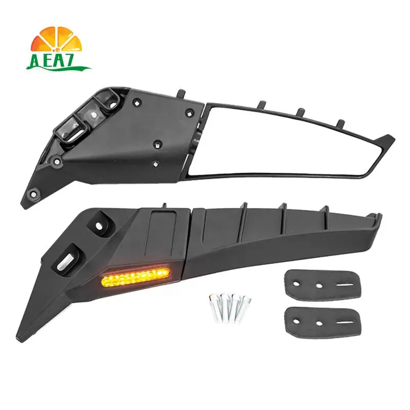 

AEA7-ATV Motorcycle Wing Rearview Mirror Adjustable Rotating Side Mirror For 250 600 250Sr 450Sr