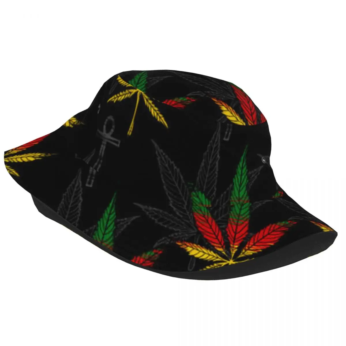 Fisherman Hat Unisex Bob Cap Reggea Leaf Hip Hop Gorros Panama