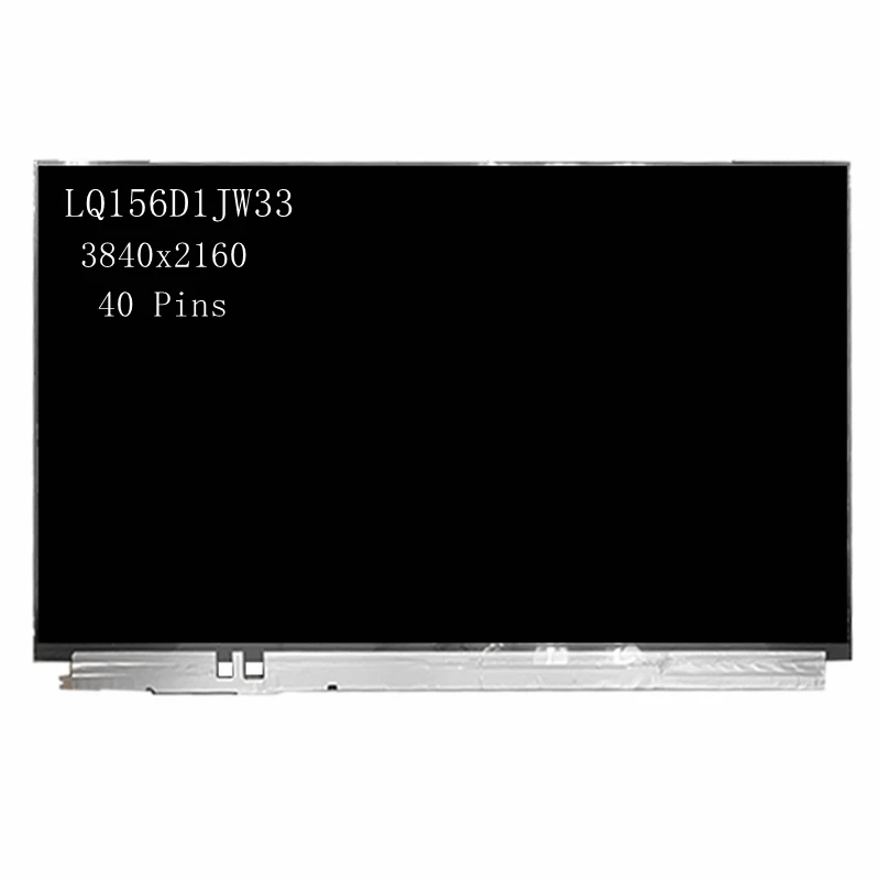 15.6 "uhd 4k lq156d1jw33 tela de exibição lcd para dell xps 15 9560 9550 não-toque 3840x2160 matriz edp 40 pinos