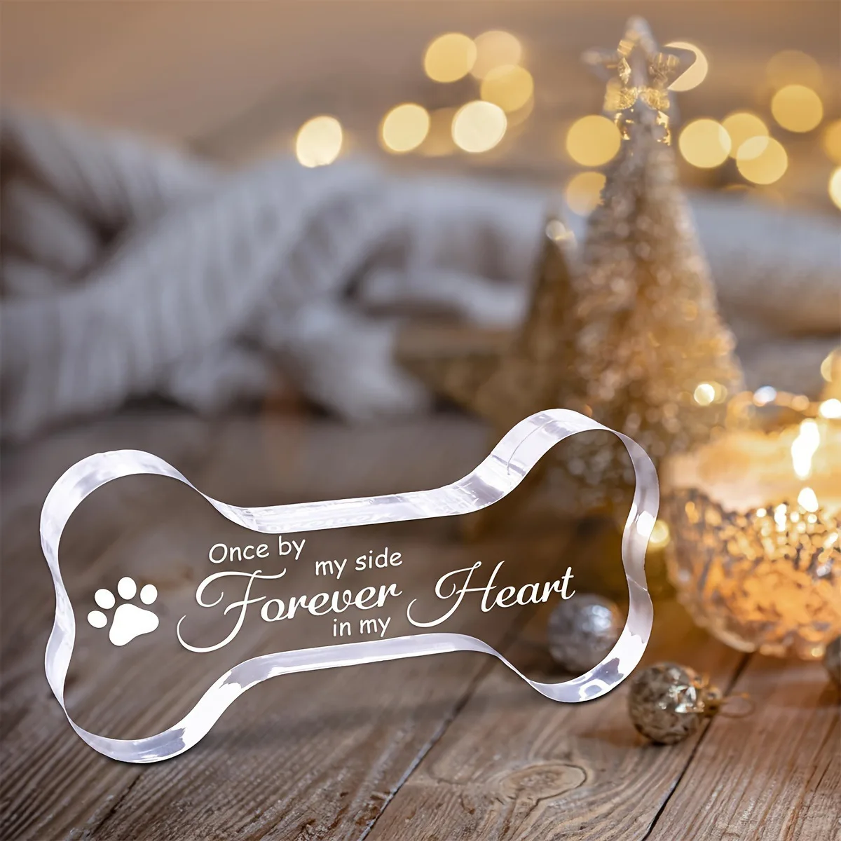 

Garden Bone Shaped Memorial Plaque Pet Loss Commemorative Dog Memorial Marker Outdoor Tribute Pet Plaque Plaques for Graves