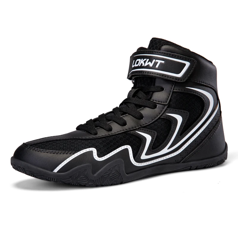 

Professional Wrestling Shoes Mens Training Sneakers Large Size Black White Gym Outdoor Sports Boxing Shoes Trainer