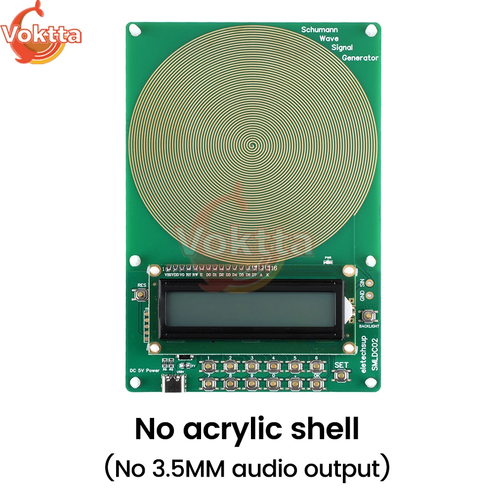 DC 4-15V 7.83Hz Schumann golfgenerator 0,01Hz ~ 100000Hz Pure Sine FM Signaalgenerator Audio Resonator Sine Puls Wave Generator