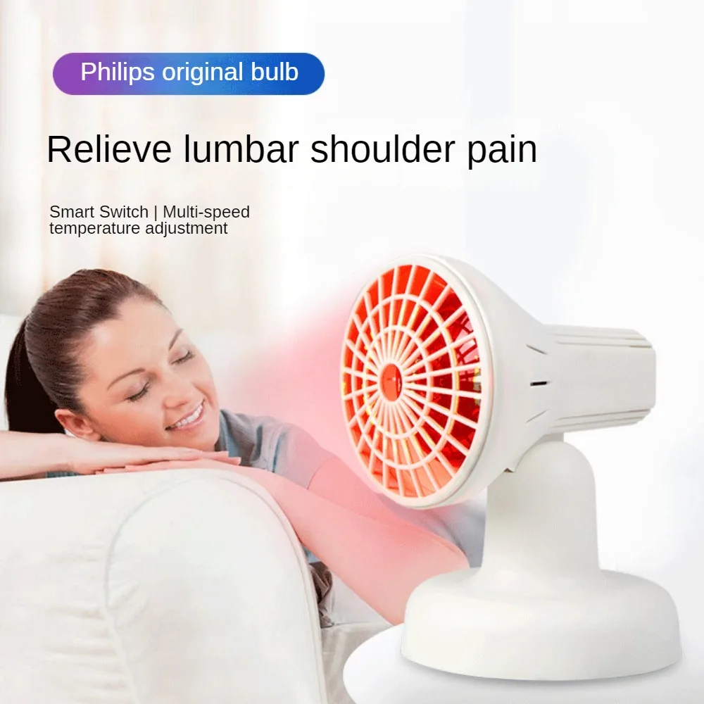 Mini Heating Lamp, Portable Infrared Lamp for Beauty Salon, Home, Skin Care, Red Light, Physiotherapy, E27, 85-260V , 150W