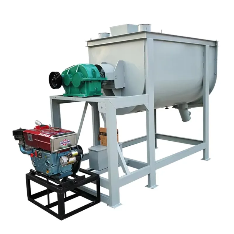 

Horizontal Feed Milling Top Grade Fodder Mixing Machine Feed Mixer Machine Double Shaft Mixer Chemical Powder Mixer