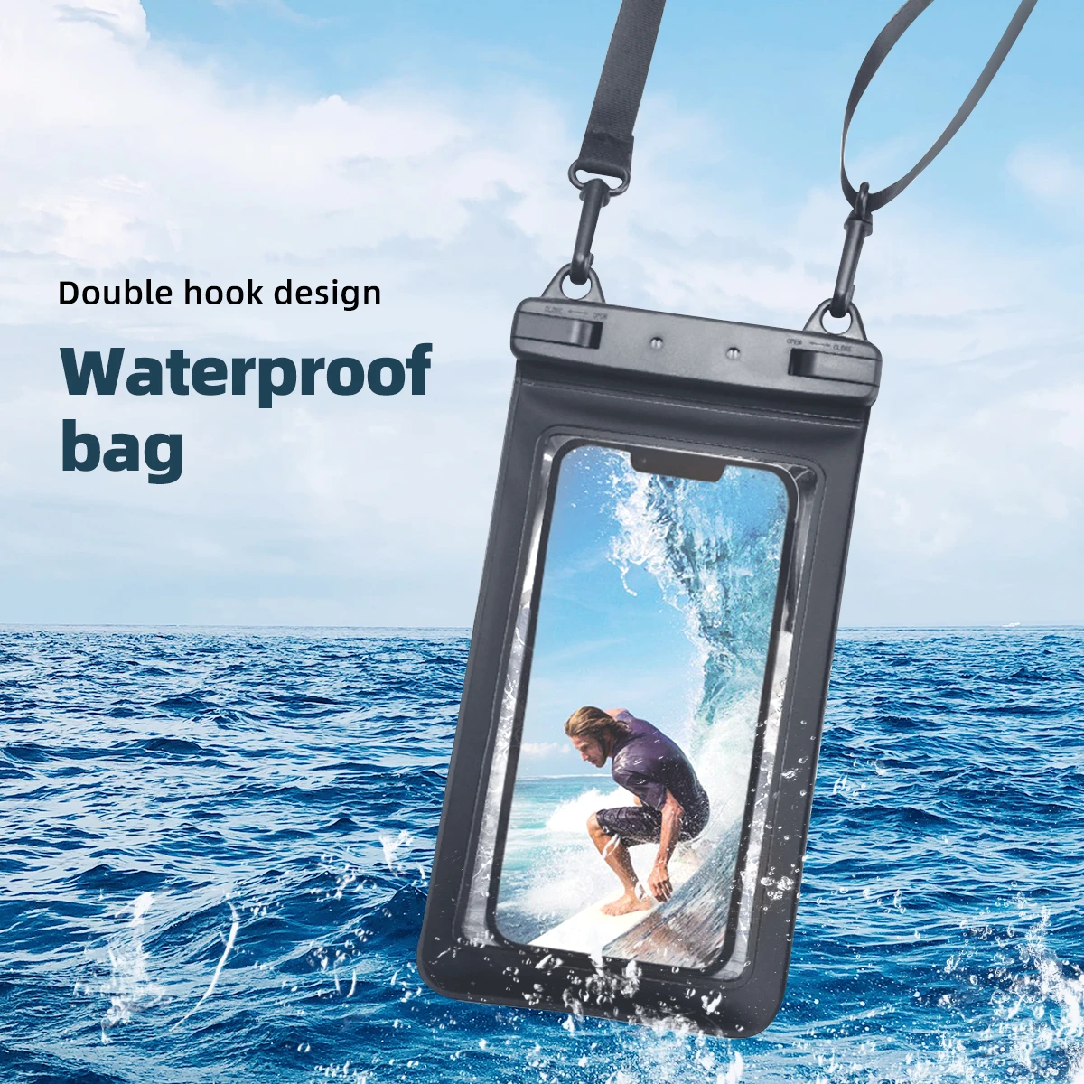 Funda impermeable para teléfono, bolsas de natación, bolsa impermeable para teléfono móvil, funda fotovoltaica para iPhone 12 11 Pro Max 8, Huawei,