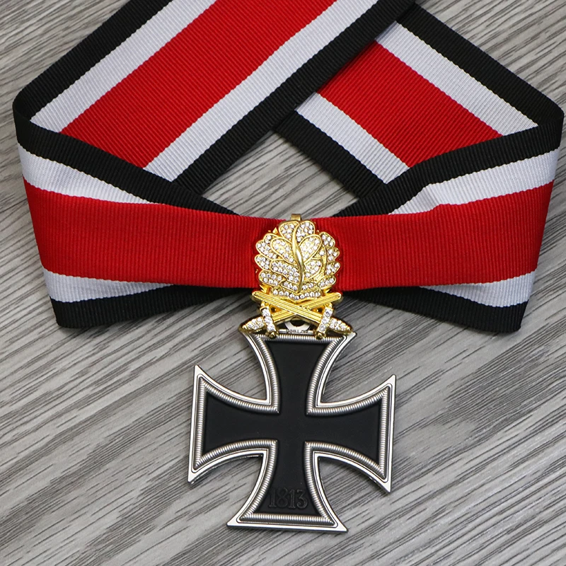 Neck Ribbon For The German Knights Cross of the Iron Cross - Finished Stitched